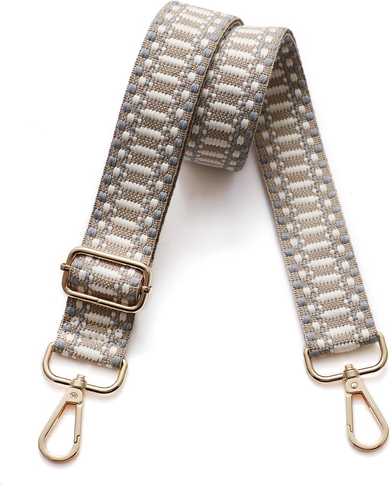 S-Jacorry Purse Strap Replacement Crossbody Wide Shoulder Strap Adjustable Canvas Straps Handbag Strap Replacement Belts - Image 1